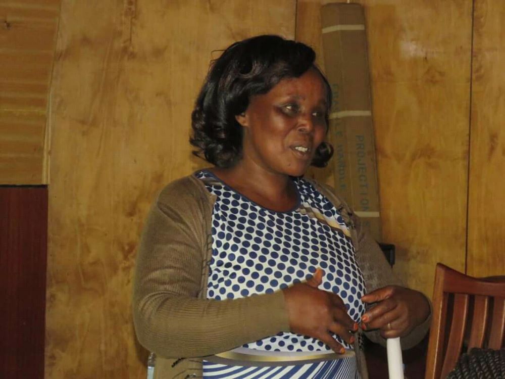 Angeline Korir, a nutrition advocate in Nandi County