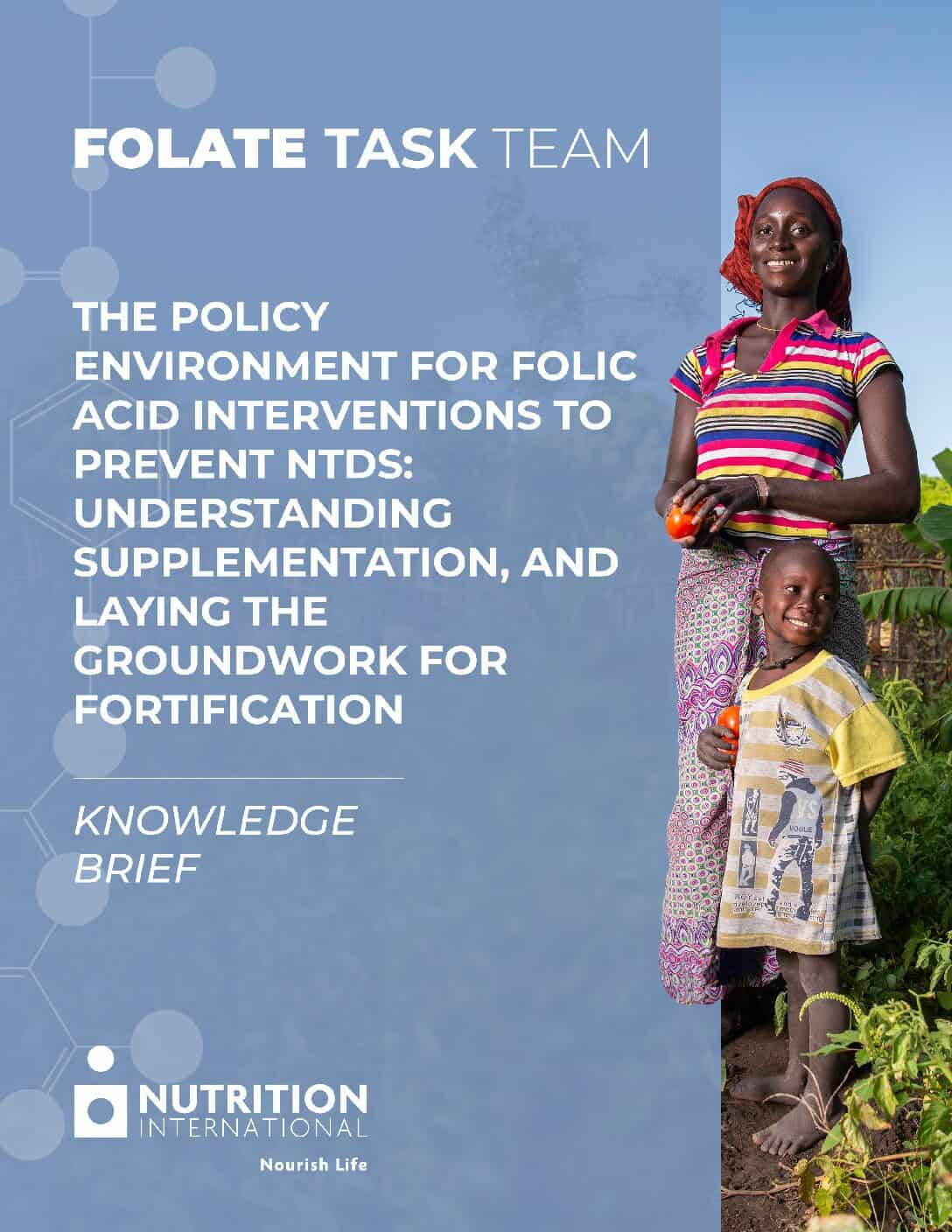 Knowledge Brief – The policy environment for folic acid interventions to prevent NTDs thumbnail