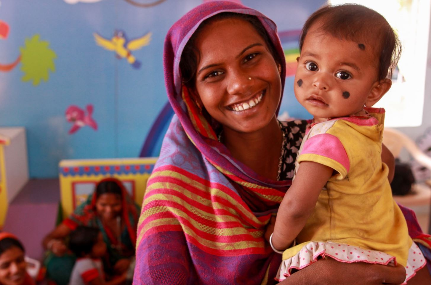 woman and baby in Gujarat