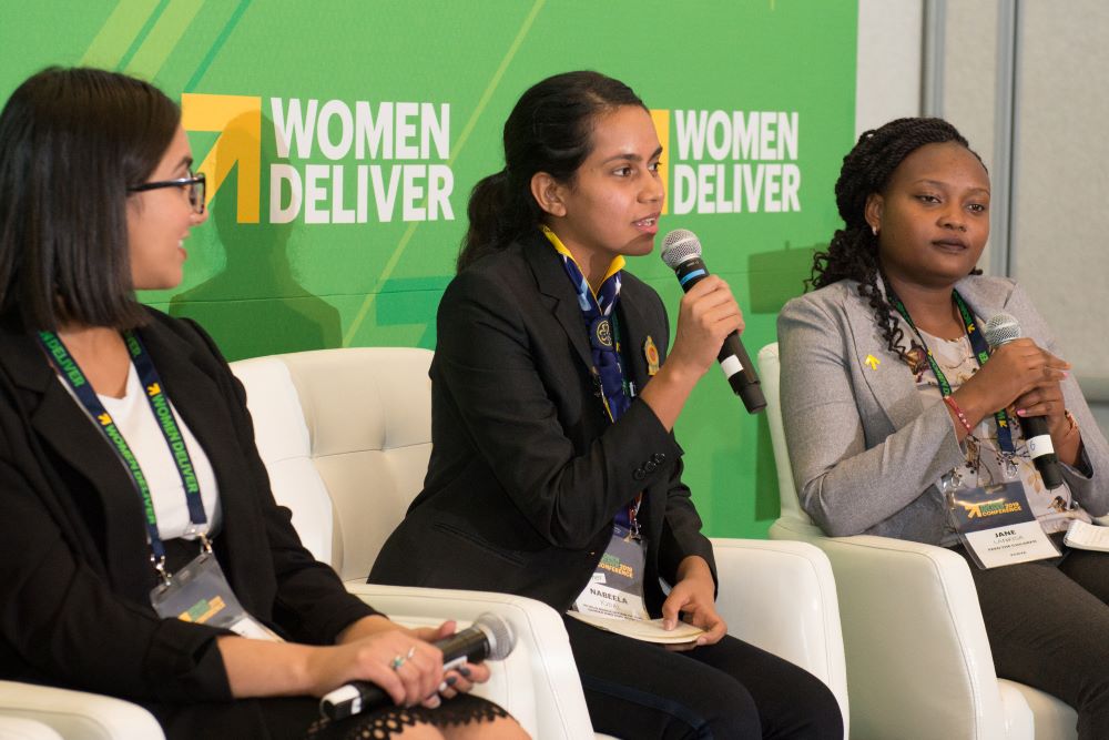 Youth nutrition advocates speak at How She Leads panel at Women Deliver 2019