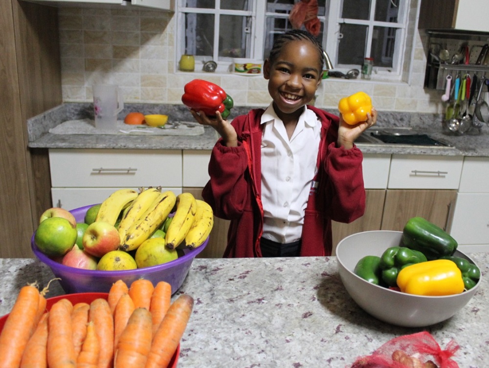 Shanah in her kitchen at home in Nairobi