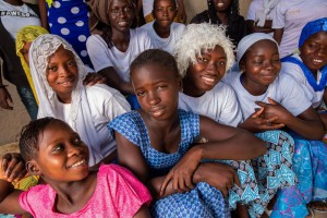 Group of adolescent girls in Senegal