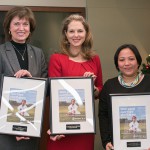 Pam Damoff, Member of Parliament for Oakville North-Burlington, Her Royal Highness Princess Sarah Zeid of Jordan, and Dyan Aimee Rodriguez were recognized a global nutrition champions.