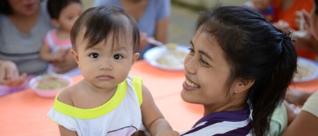 mother and baby in the Philippines