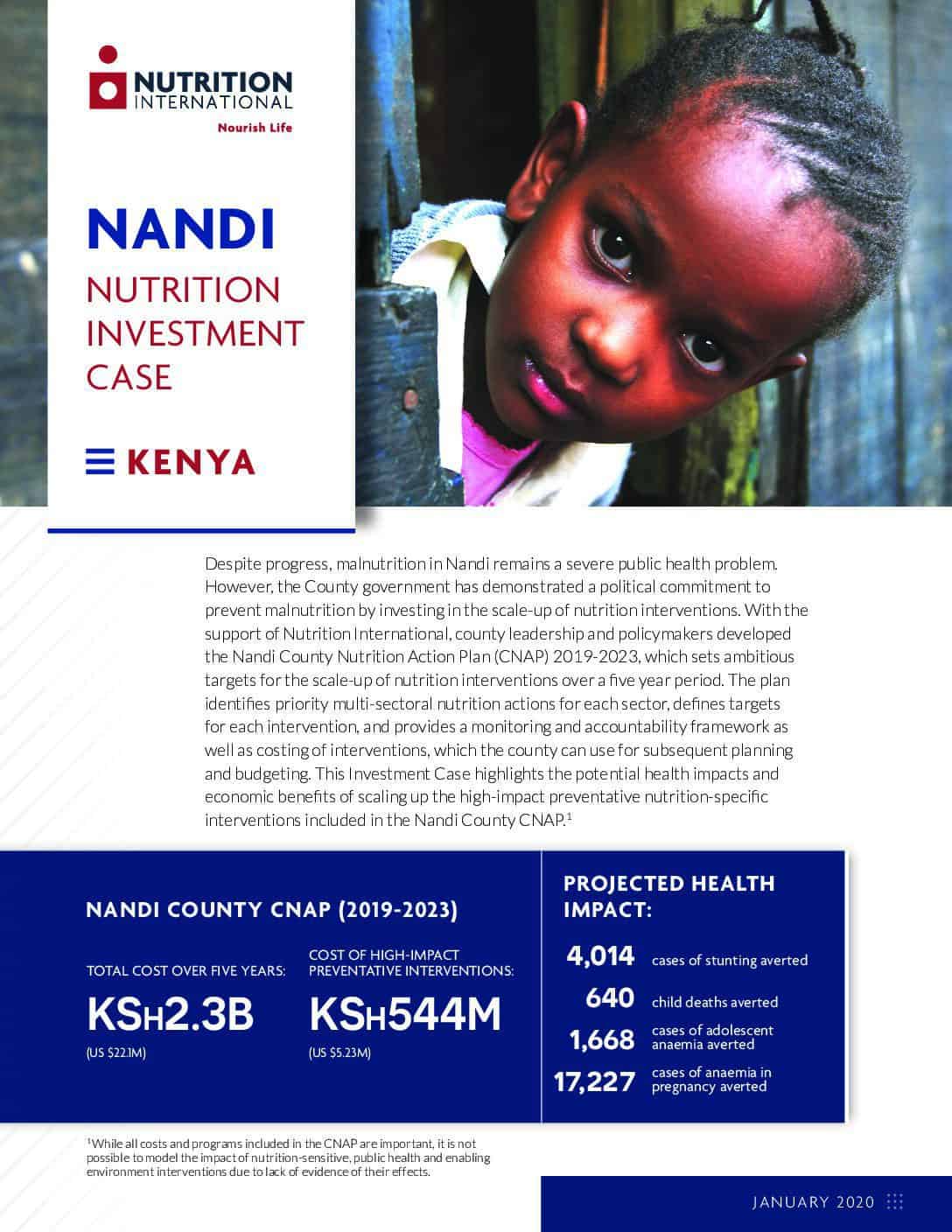 Nandi County Nutrition Investment Case thumbnail