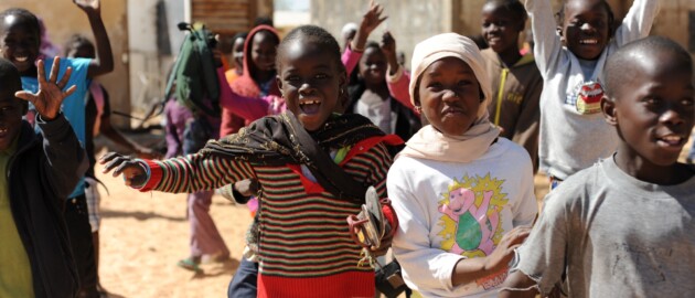 Children receiving vitamin A supplements as part of Malezi Bora in Kenya.