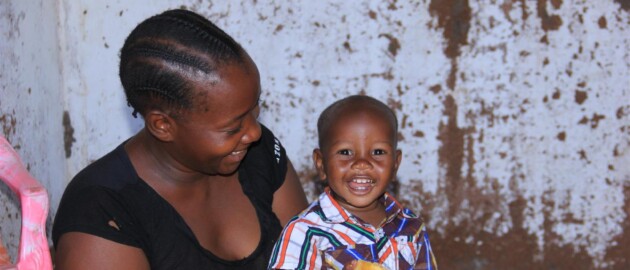 Children receiving vitamin A supplements as part of Malezi Bora in Kenya.