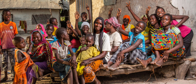 Children receiving vitamin A supplements as part of Malezi Bora in Kenya.