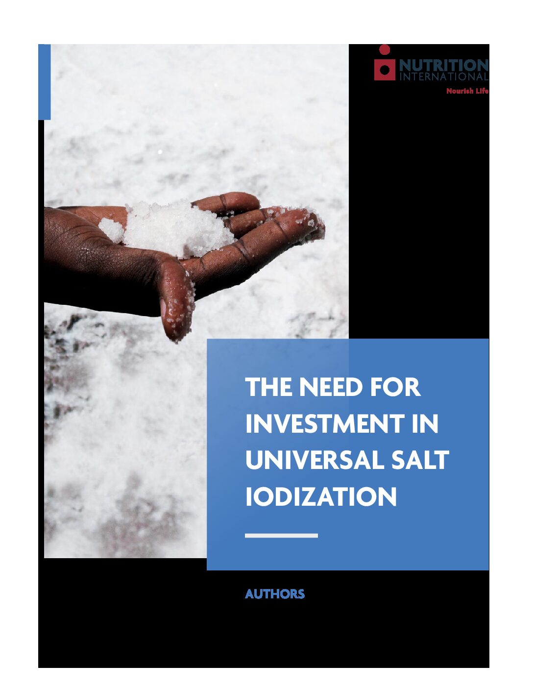 The Need for Investment in Universal Salt Iodization ...