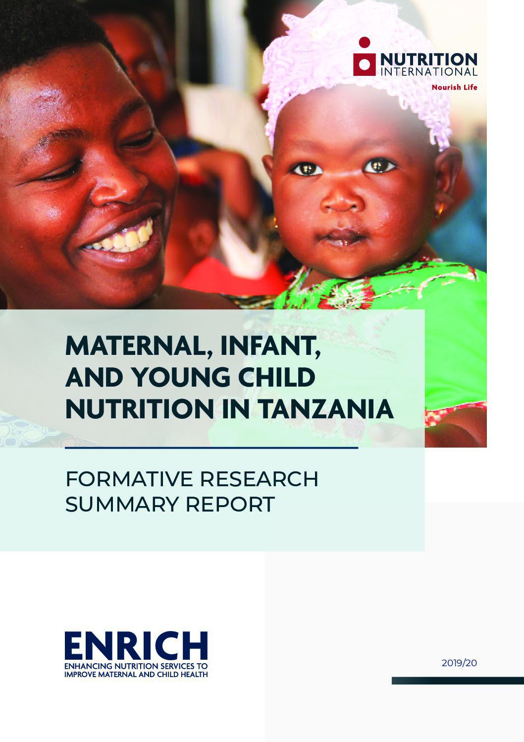 Maternal, Infant, and Young Child Nutrition in Tanzania: Formative research summary report thumbnail