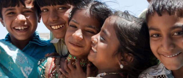 children in gujarat smiling