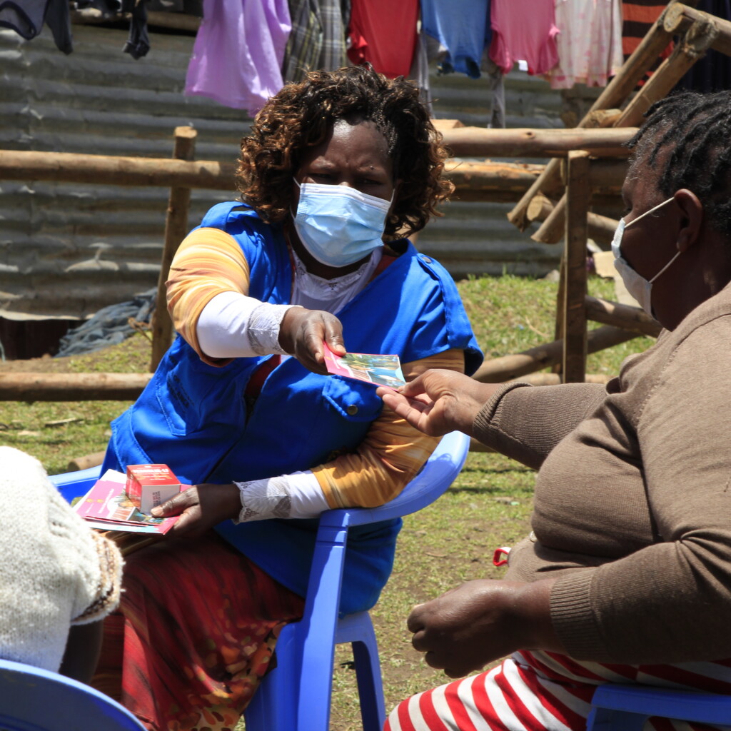 Image of Community health volunteer supports adolescent nutrition