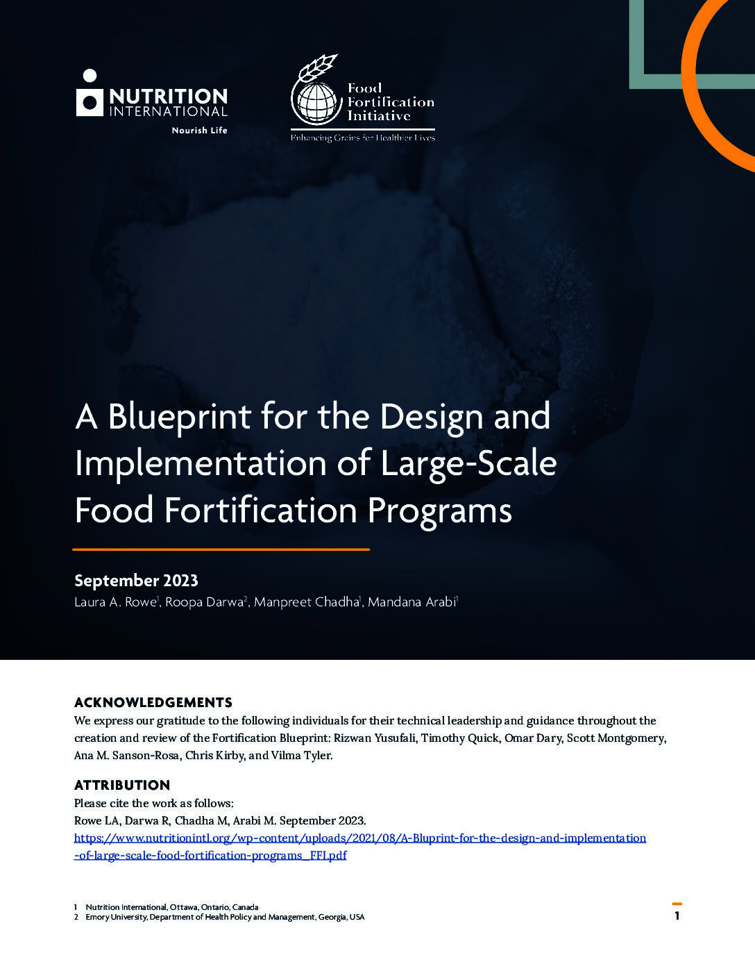 A Blueprint for the Design and Implementation of Large-Scale Food Fortification Programs thumbnail