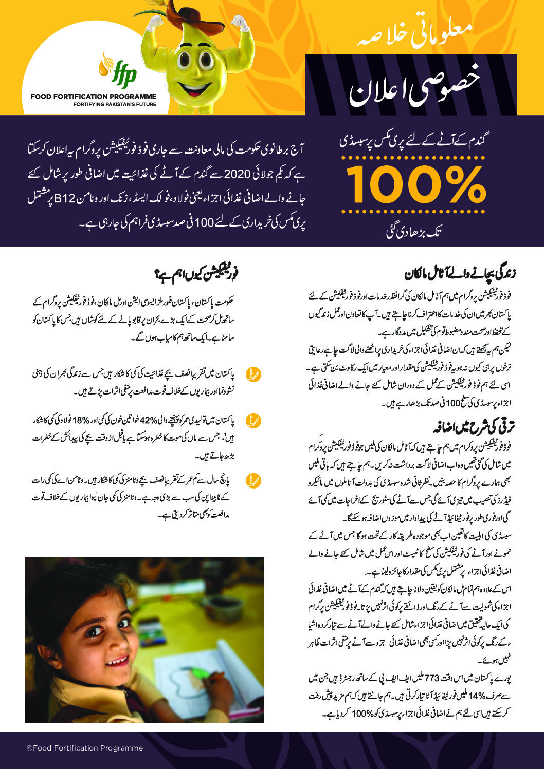 Wheat Flour Premix Subsidies Increased to 100% (Urdu) thumbnail