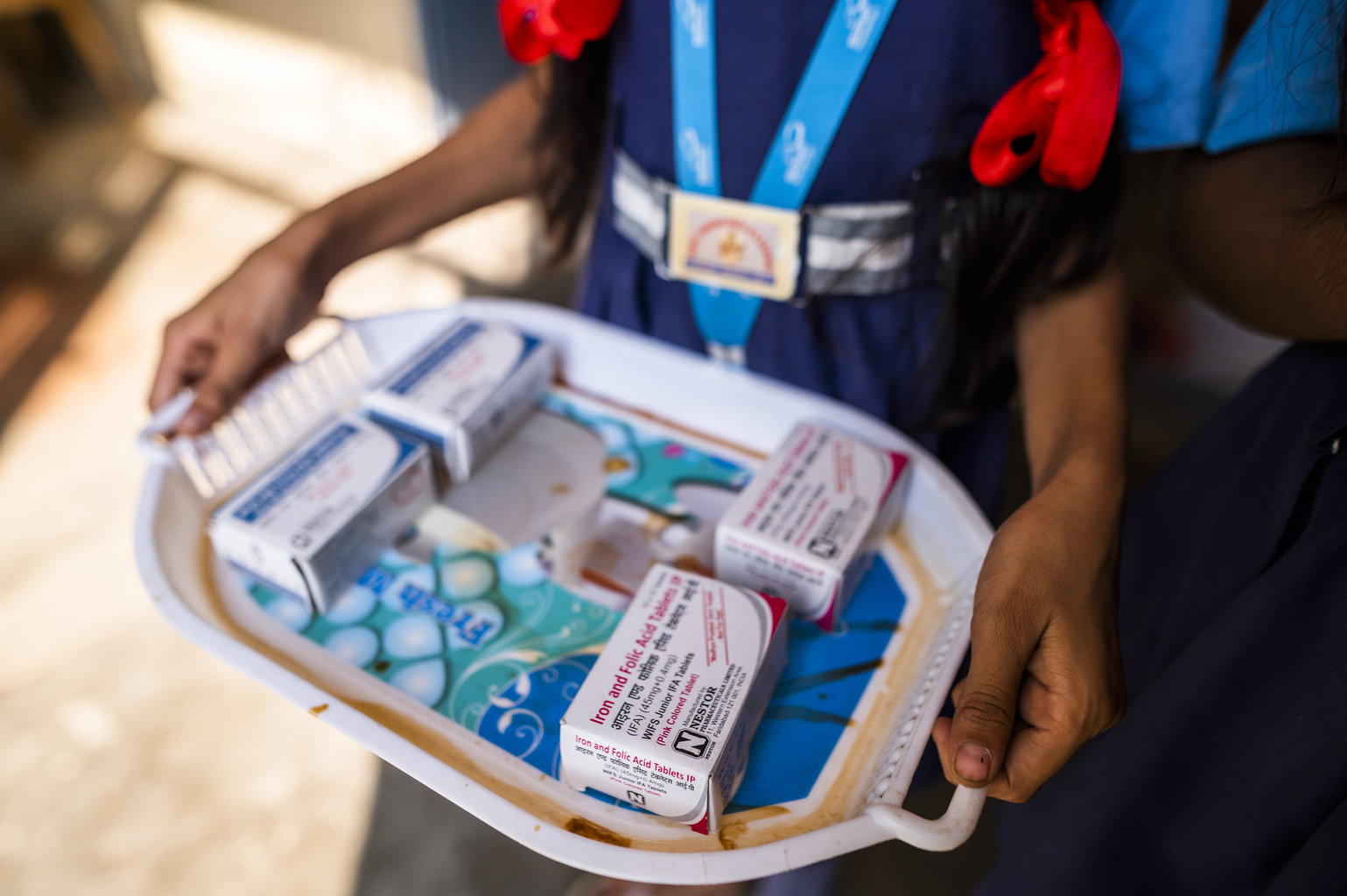 WIFAS supplements and boxes in a tray