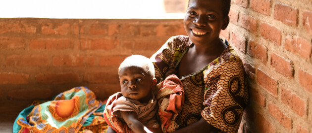 Children receiving vitamin A supplements as part of Malezi Bora in Kenya.