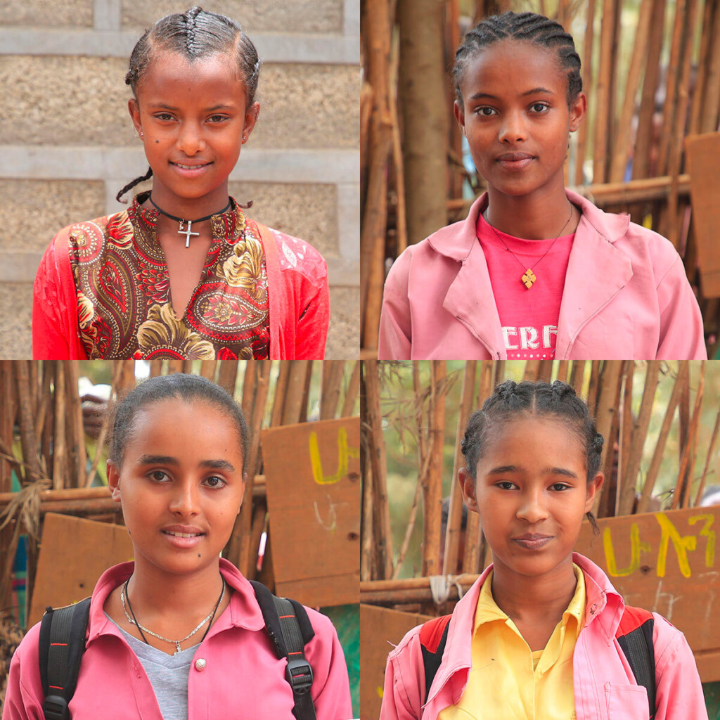 Image of Girls advocating for better nutrition.